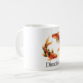 Direction – Timeless Koi Symbol of Clarity, Growth Kaffeetasse (Vorderseite Links)