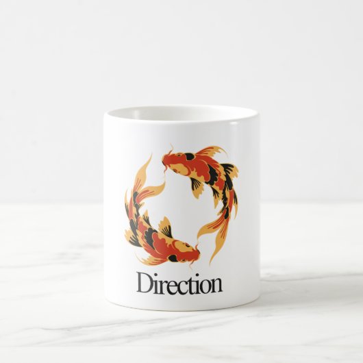 Direction – Timeless Koi Symbol of Clarity, Growth Kaffeetasse (Mittel)