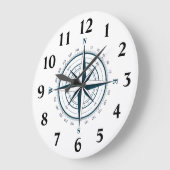 Directional Star Compass mit Grad Große Wanduhr (Winkel)