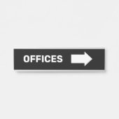 Directional Wayfinding Offices Wall Sign Türschild (Vorderseite )