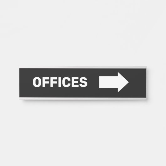 Directional Wayfinding Offices Wall Sign Türschild (Vorderseite )