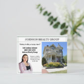 Directmailing Agentur für Immobilien Modern Sage G Postkarte (Stehend Vorderseite)