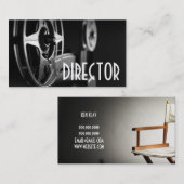 Director Clapperboard Film Producer Act Visitenkarte (Vorne/Hinten)