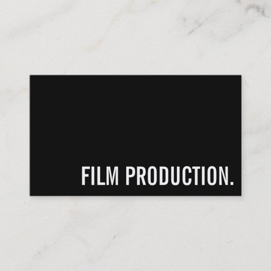 Director Clapperboard Film Producer Act Visitenkarte (Vorderseite)