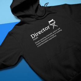 Director Definition Dark Mode - Filmproduzent Hoodie