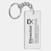 Director Definition - Filmaker Schlüsselanhänger (Vorderseite links)