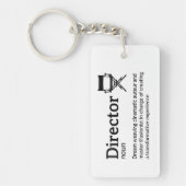 Director Definition - Filmaker Schlüsselanhänger (Vorderseite)
