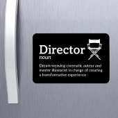 Director Definition - Filmmaker 4" x 6" Flex Magnet