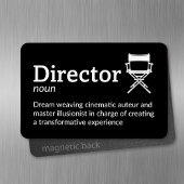 Director Definition - Filmmaker 4" x 6" Flex Magnet