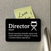 Director Definition - Filmmaker 4" x 6" Flex Magnet