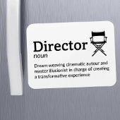 Director Definition - Funny Filmmaker 3" x 4" Flex Magnet