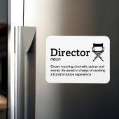 Director Definition - Funny Filmmaker 3" x 4" Flex Magnet