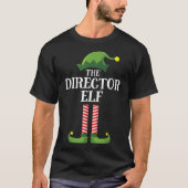 Director Elf Matching Family Group Weihnachts-Part T-Shirt (Vorderseite)
