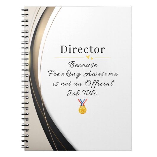 Director Notebook - Freaking Phantastisches Angebo Notizblock (Vorderseite)