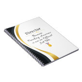 Director Notebook - Funny Job Title Gift Notizblock (Rechte Seite)