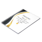 Director Notebook - Funny Job Title Gift Notizblock (Linke Seite)