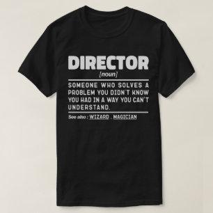 Director Noun Personalisiert Worker Sarcastic Spri T-Shirt