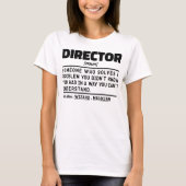 Director Noun Personalisiert Worker Sarcastic Spri T-Shirt (Vorderseite)