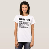 Director Noun Personalisiert Worker Sarcastic Spri T-Shirt (Vorne ganz)