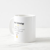 Director of Technology Freaking Phantastisch Job T Kaffeetasse (Vorderseite Links)