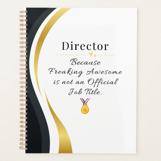 Director Planner - Funny Job Title Gift Planer (Vorderseite)