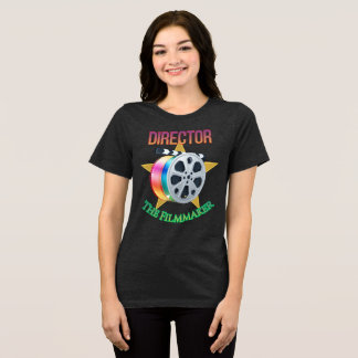 Director - The Filmmaker Bella+Canvas Women's Dark Tri-Blend Shirt