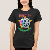 Director - The Filmmaker Bella+Canvas Women's Dark Tri-Blend Shirt (Vorderseite)
