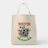 Director - The Filmmaker Grocery Tote Tragetasche (Rückseite)