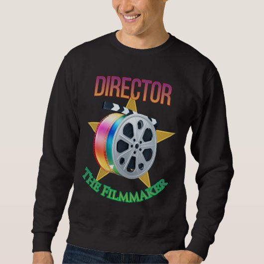 Director - The Filmmaker Men's Dark Sweatshirt (Vorderseite)