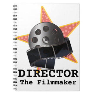 Director - The Filmmaker Spiral Foto Notebook Notizblock