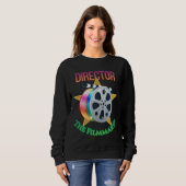 Director - The Filmmaker Women's Dark Sweatshirt (Vorne ganz)