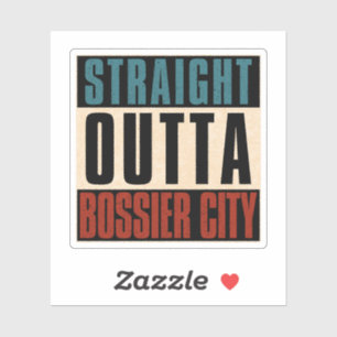 Direkt am Bossier City Louisiana LA Aufkleber