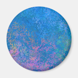 Direkt am Meer Alkoholtink, Abstrakter Acrylpour Magnet