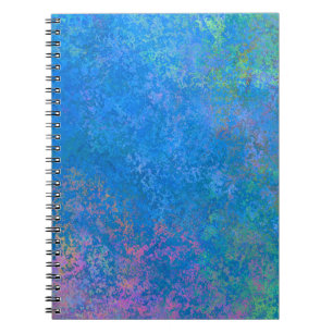 Direkt am Meer Alkoholtink, Abstrakter Acrylpour Notizblock