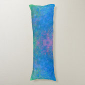 Direkt am Meer Alkoholtink, Abstrakter Acrylpour Seitenschläferkissen (Vorderseite Vertikal)