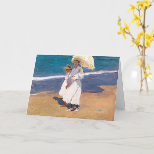 Direkt am Meer | Joaquín Sorolla Karte (Gelbe Blume)