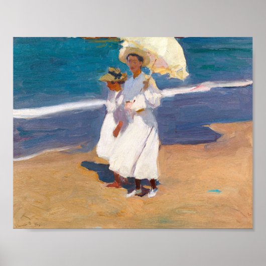 Direkt am Meer | Joaquín Sorolla Poster (Vorne)