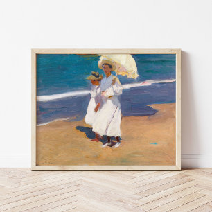 Direkt am Meer   Joaquín Sorolla Poster