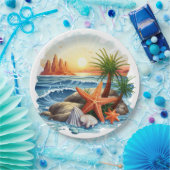 Direkt am Meer Pappteller (Party)