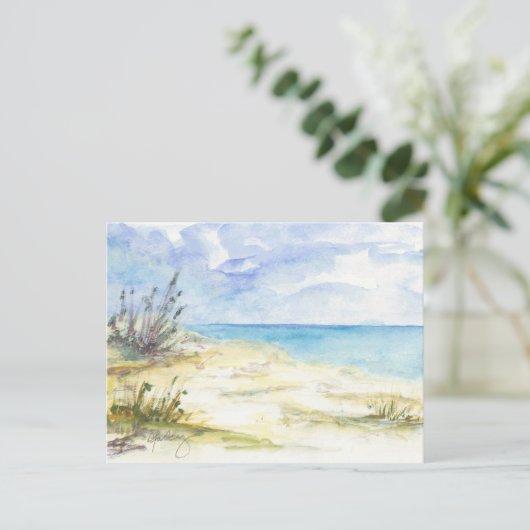 Direkt am Meer Postkarte (Stehend Vorderseite)