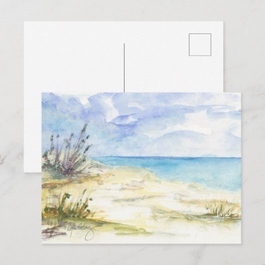 Direkt am Meer Postkarte (Vorne/Hinten)