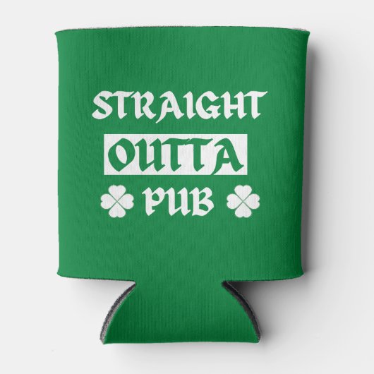 Direkt am Outta Pub St Patricks Day Dosenkühler (Vorderseite)