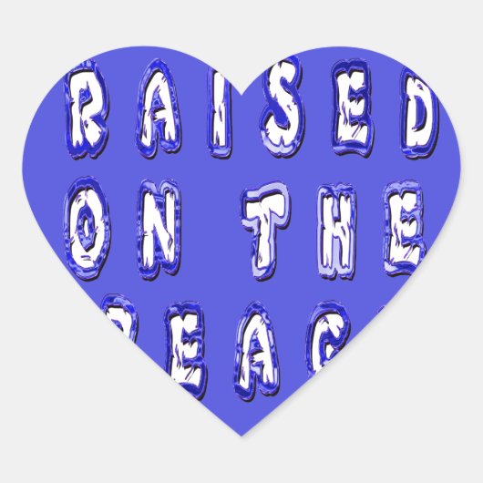 Direkt am Strand: Erinnerungen des Serene Beach Li Herz-Aufkleber (Vorderseite)