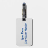 Direkt am Strand Gepäckanhänger (Rückseite vertikal)