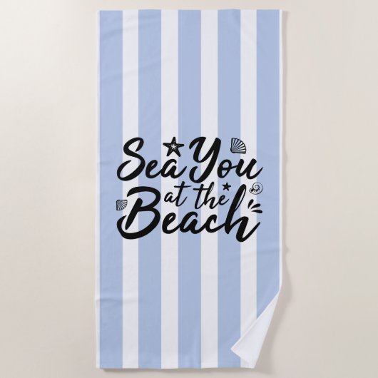 Direkt am Strand Strandtuch (Vorderseite)