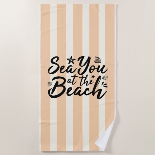 Direkt am Strand Strandtuch (Vorderseite)