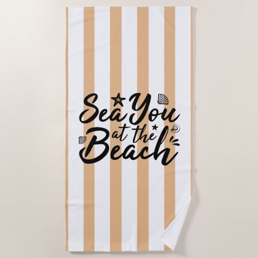 Direkt am Strand Strandtuch (Vorderseite)