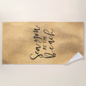 Direkt am Strand Strandtuch (Vorderseite)