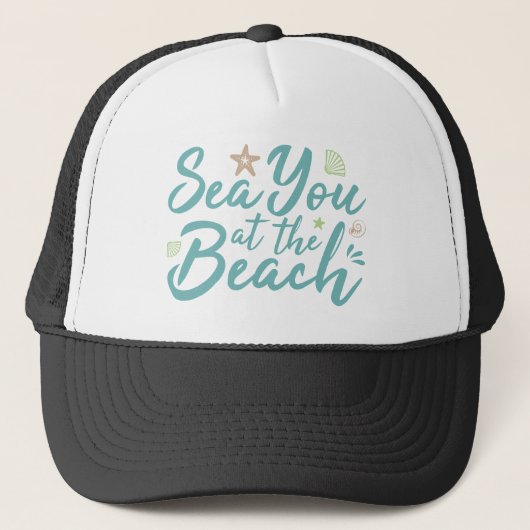 Direkt am Strand Truckerkappe (Vorderseite)