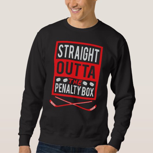Direkt an der Ausfahrt Box Scorer Funny Ice Ho Sweatshirt (Vorderseite)